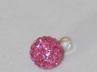 Glitzerkugel,pink